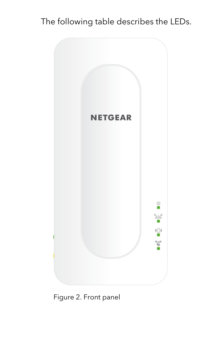 NETGEAR EAX11 AX1600 WiFi 6 Mesh Extender front view