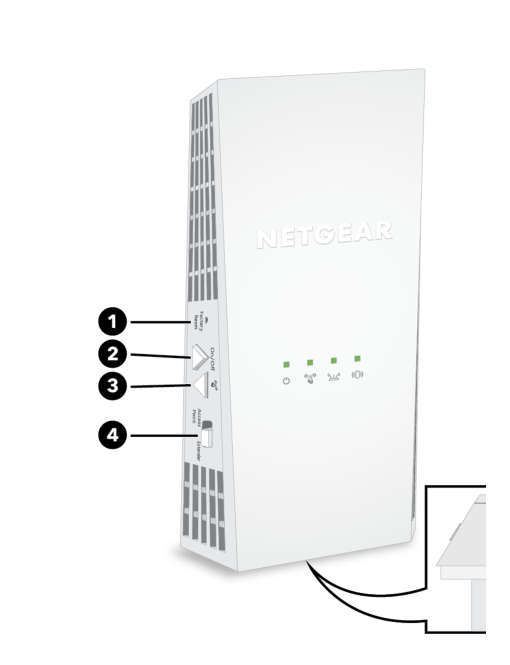NETGEAR EX6250v2 AC1750 WiFi Mesh Extender product view